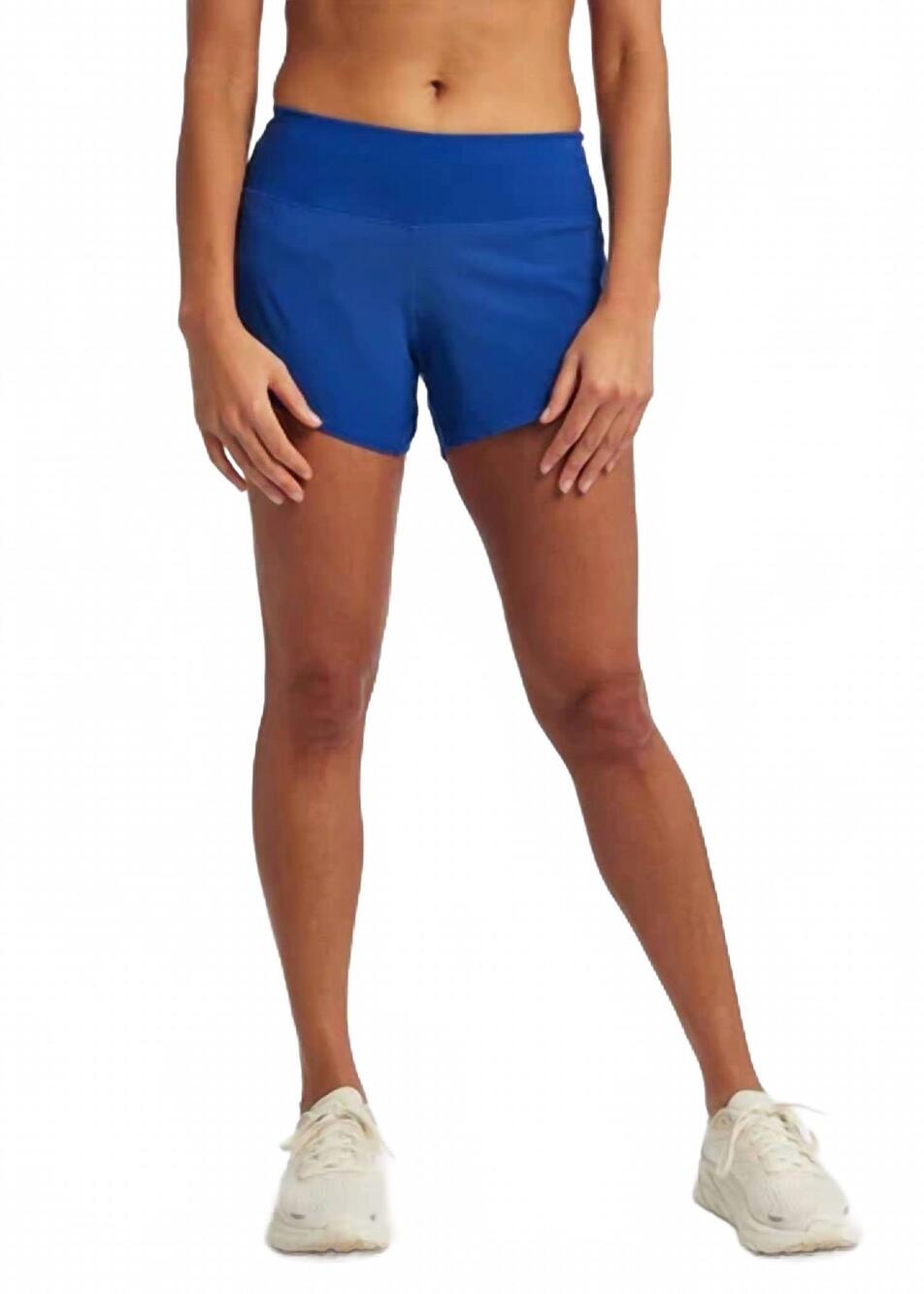 NEW OISELLE women's roga running shorts in deep blue